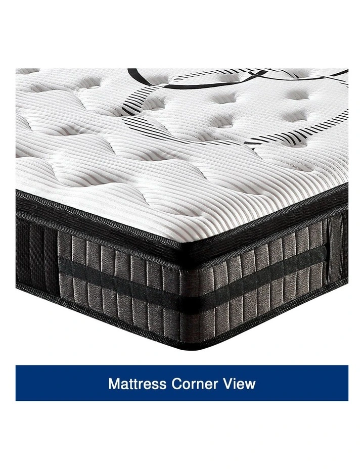 Medium Firm Gel Memory Foam King Mattress in White image 4