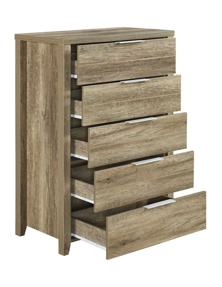 King MDF Structure Bedroom Suite in Oak image 7