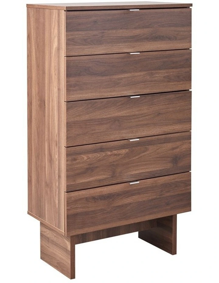 Fabric Tallboy Queen Bedroom Suite of 4 Piece in Brown image 7