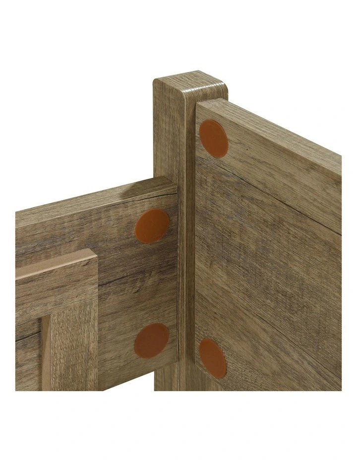 MDF King Bed Frame in Oak Colour image 5