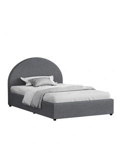 Bed Frame King Single Gas Lift Base With Storage Grey Fabric HOWELL