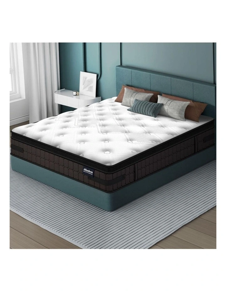 Mattress Single 26cm Bed Bonnell Spring Double-Sided Euro Top Firm image 3