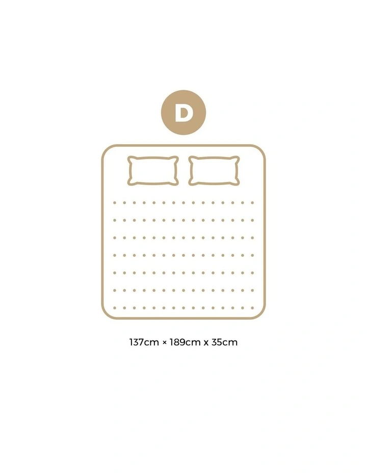 Bedra Double Mattress 9 Zone Pocket Spring Foam Bamboo Euro Top 35cm image 3