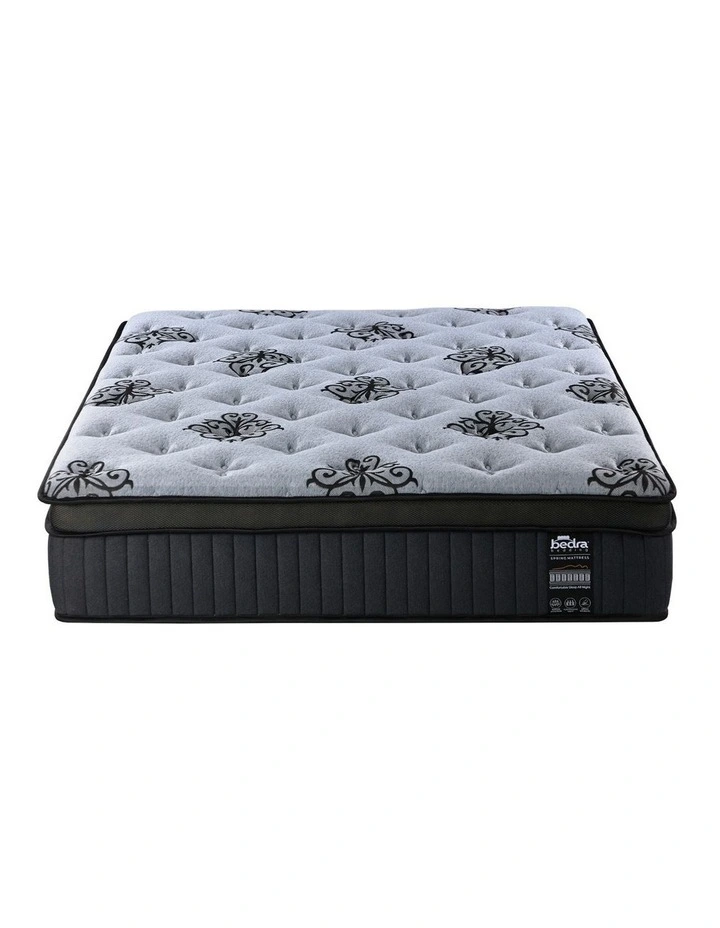 Bedra Queen Mattress Bamboo Pocket Spring Euro Top Medium Firm Egg Foam 32cm image 1