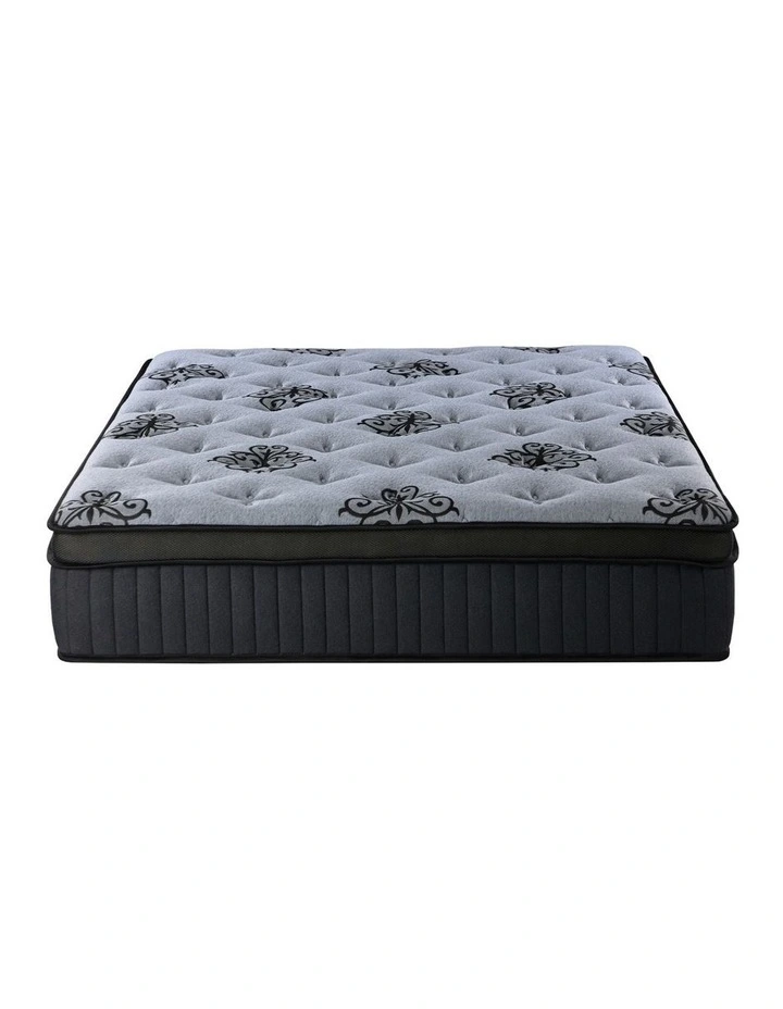 Bedra Queen Mattress Bamboo Pocket Spring Euro Top Medium Firm Egg Foam 32cm image 2
