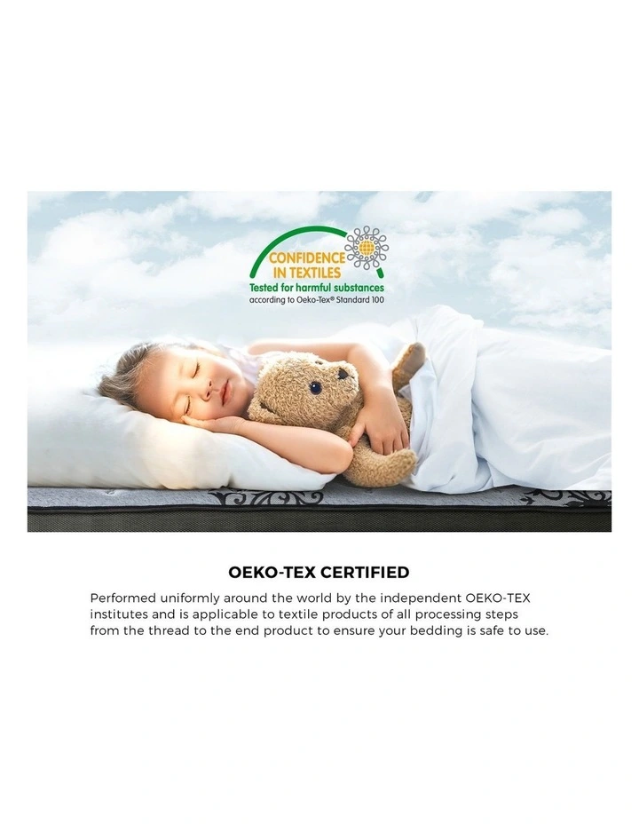 Bedra Queen Mattress Bamboo Pocket Spring Euro Top Medium Firm Egg Foam 32cm image 5