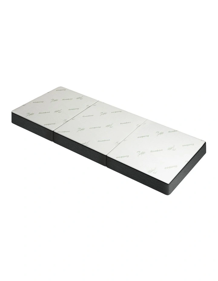 Bedra Folding Foam Mattress Bamboo Tri-fold Foldable Sleeping Camping Mat Single image 1
