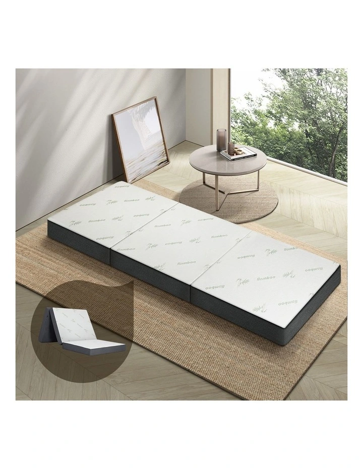 Bedra Folding Foam Mattress Bamboo Tri-fold Foldable Sleeping Camping Mat Single image 4