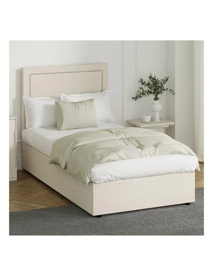 Oikiture Bed Frame King Single Gas Lift Base with Storage ADI image 4