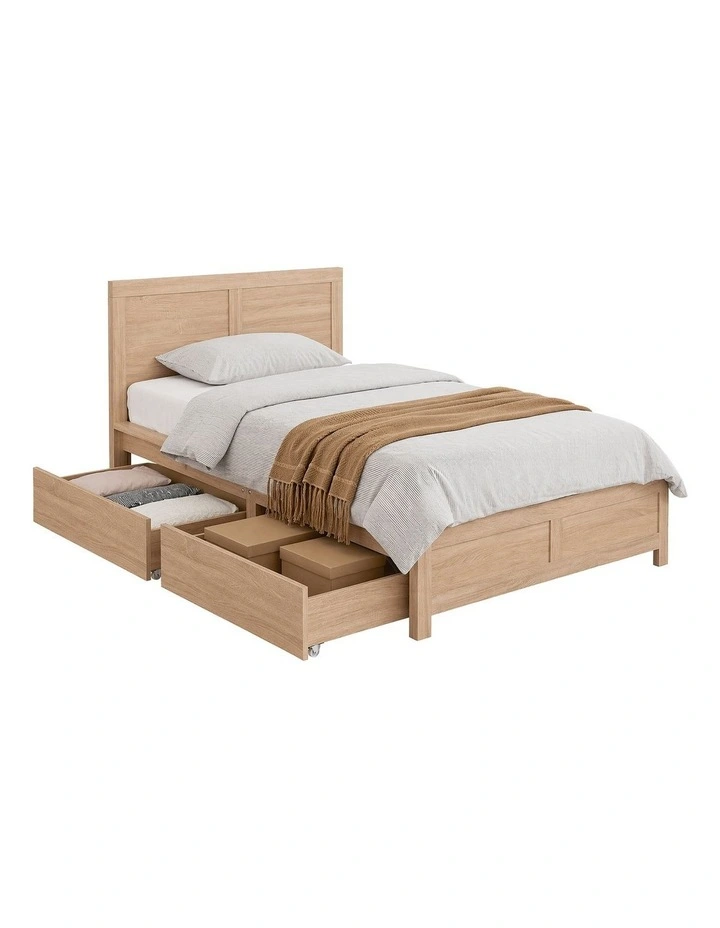 Artiss King Single Size Bed Frame with 2 Drawers Bedroom Furniture image 1
