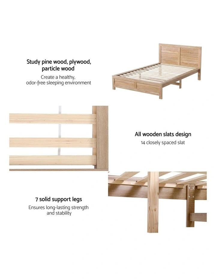 Artiss King Single Size Bed Frame with 2 Drawers Bedroom Furniture image 5