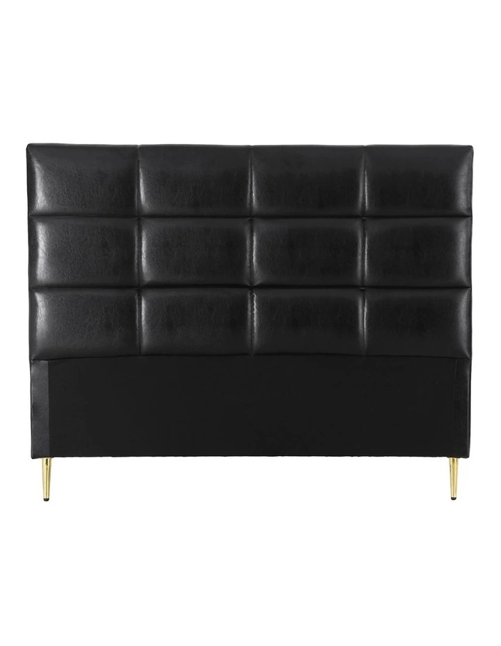 Artiss Bed Headboard Queen Bedhead PU Leather Black image 3