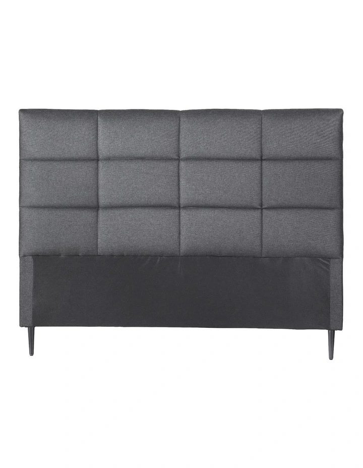 Artiss Bed Headboard Double Bedhead Linen Fabric Charcoal image 3