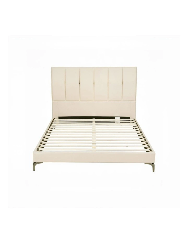 Artiss Queen Bed Frame Upholstered Platform Bed with Tufted Headboard 300kg Support image 3