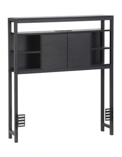 Artiss Bed Headboard King Single Storage Bedhead Charging Station Black