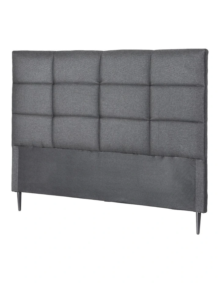 Artiss Bed Headboard Queen Bedhead Linen Fabric Charcoal image 2