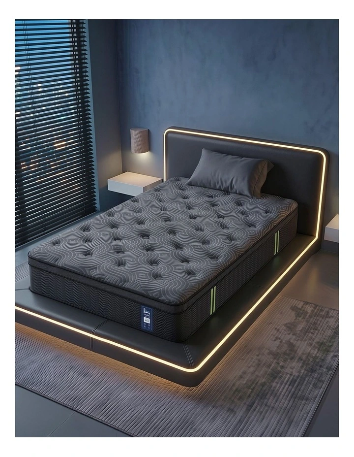 Levitex King Single 34cm 5-Zone Pocket Spring Mattress, Gel Memory Foam & Reinforced Edge Support image 1