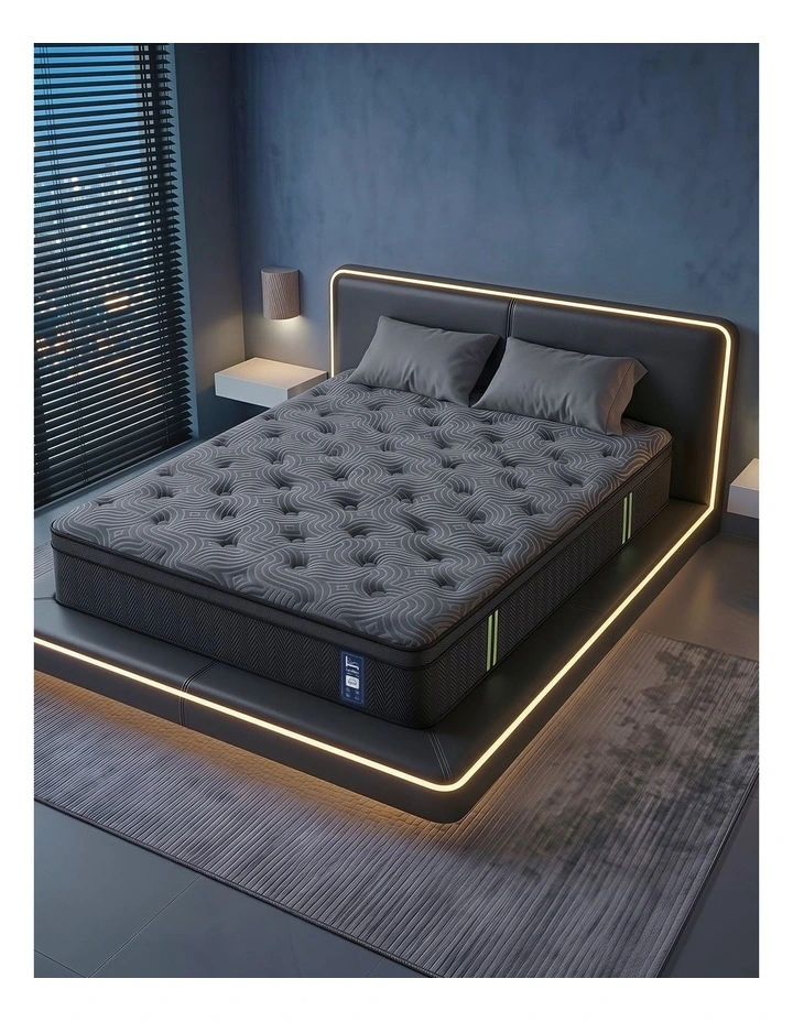Levitex Queen 34cm 5-Zone Pocket Spring Mattress, Gel Memory Foam & Reinforced Edge Support image 1