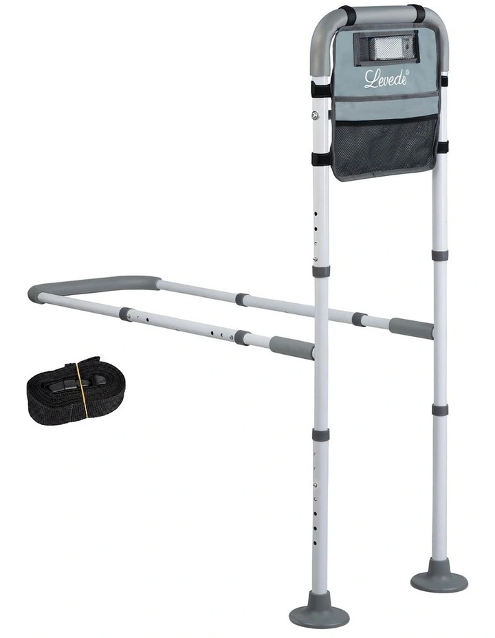 Levede Bed Rail Elderly Adjustable Safety Handle Bed Assist Motion Sensor Light image 1
