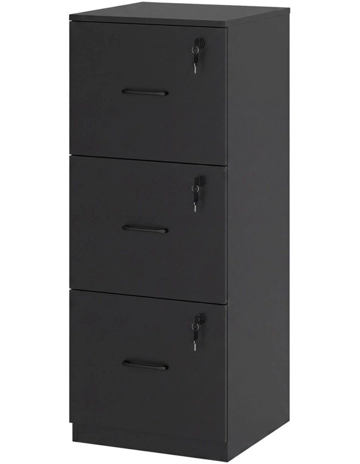 File Cabinet with 3 Lockable Drawers image 1