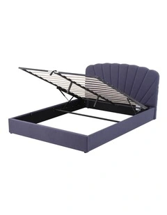Artiss King Bed Frame with Lift Up Storage and USB Ports Grey