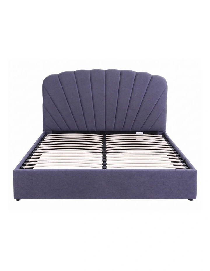 Artiss King Bed Frame with Lift Up Storage and USB Ports Grey image 3