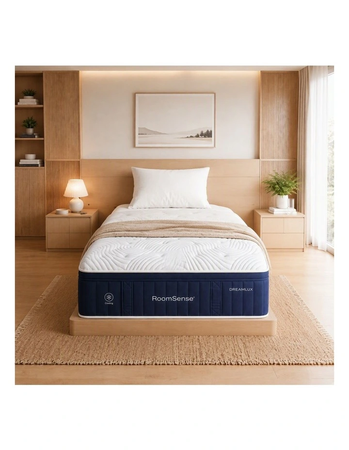 RoomSense Single Mattress 34cm, Medium Hybrid, Tencel Cooling Pocket Spring, Back Pain Relief image 4