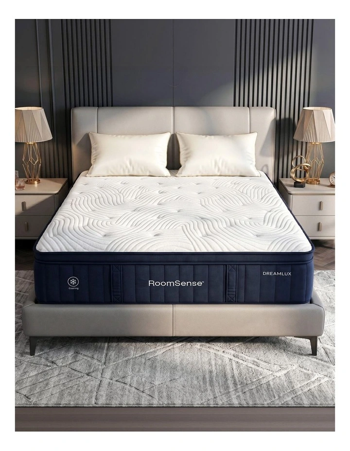 RoomSense Double Mattress 34cm, Medium Hybrid, Tencel Cooling Pocket Spring, Back Pain Relief image 1
