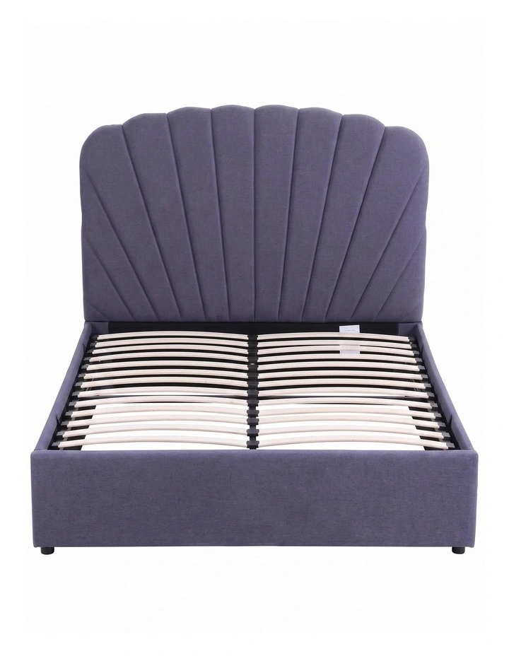 Artiss Double Bed Frame with Lift Up Storage and USB Ports Grey image 3