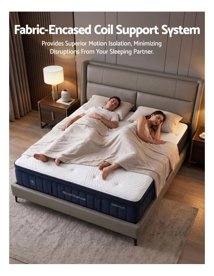 RoomSense Queen Mattress 34cm, Medium Hybrid, Tencel Cooling Pocket Spring, Back Pain Relief image 5