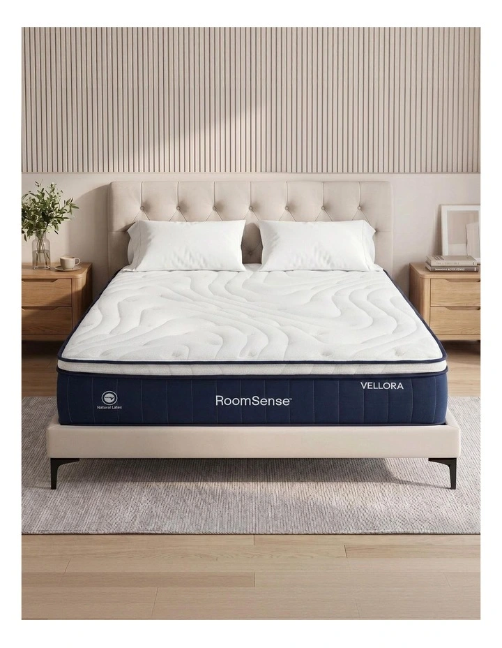 RoomSense Queen Mattress 30cm, Medium Firm Hybrid, Latex Lumbar Support, Pocket Spring image 1