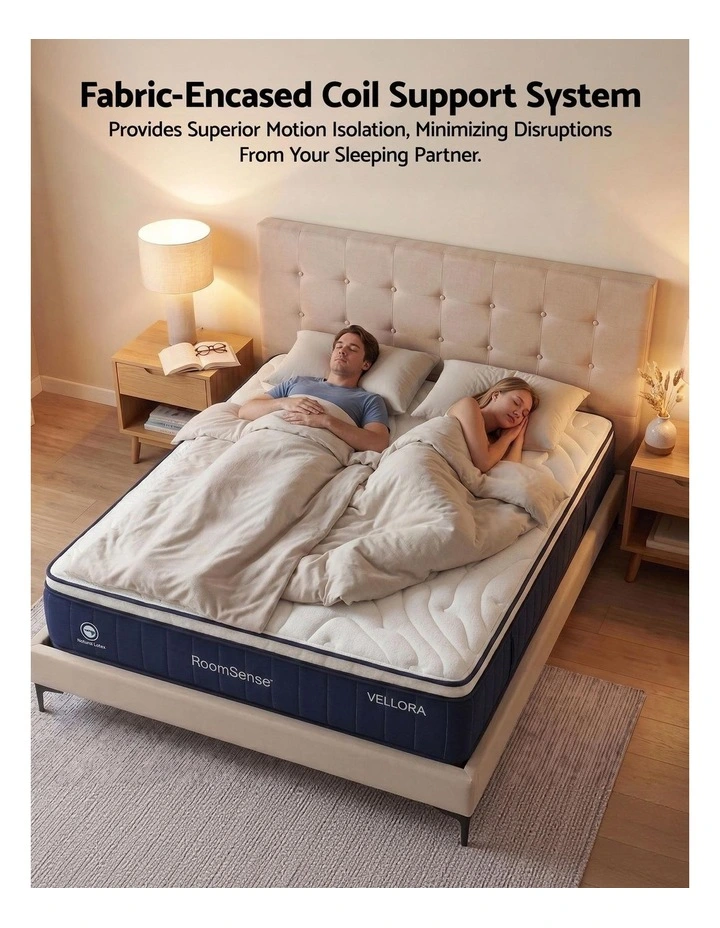 RoomSense Queen Mattress 30cm, Medium Firm Hybrid, Latex Lumbar Support, Pocket Spring image 5