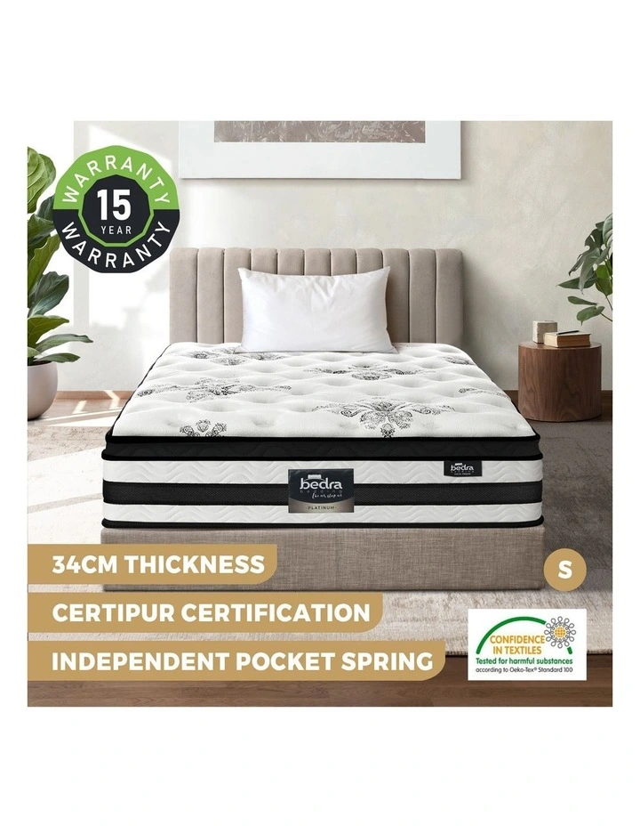 Bedra 34cm Cool Gel Foam Mattress - Single image 4