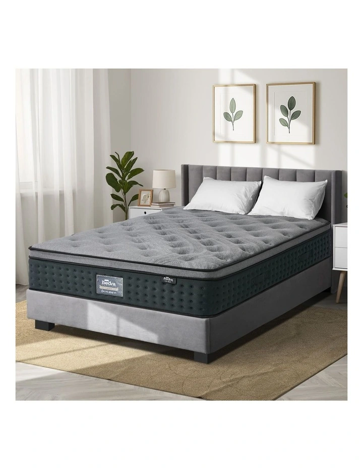 Bedra Double Mattress Euro Top Spring Medium Firm Motion Isolation 34cm image 4