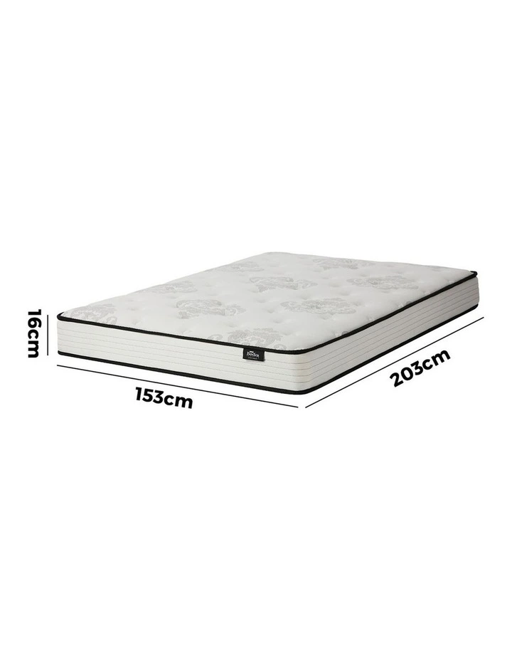 Bedra Queen Mattress Bonnell Spring Foam Bed Medium Firm Breathable 16cm image 3