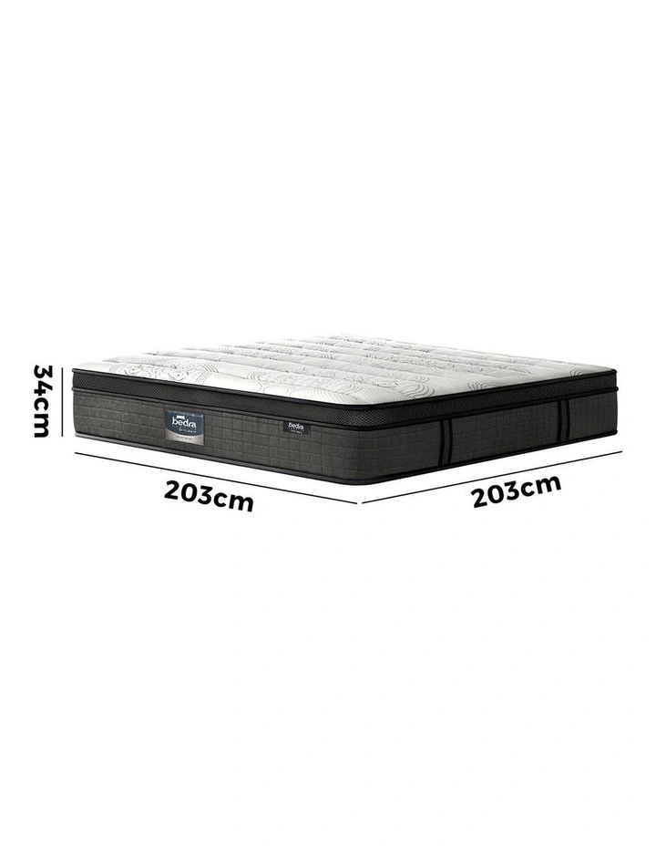 Bedra Super King Mattress 9 Zone Latex Foam Pocket Spring Medium Firm 34cm image 3