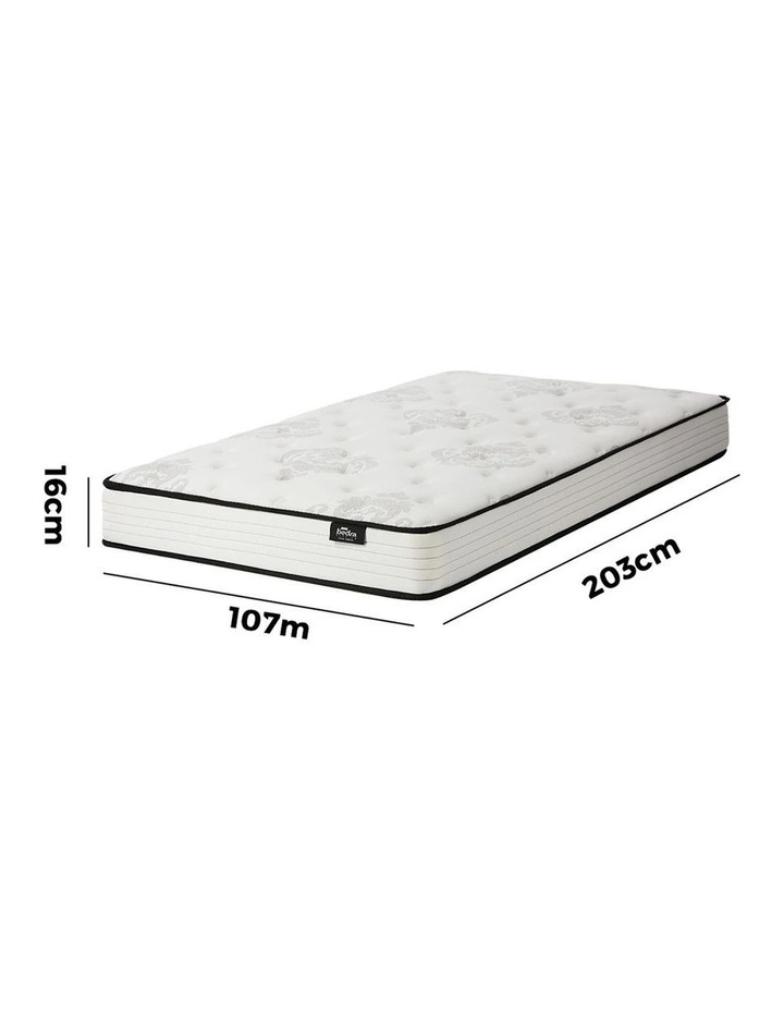Bedra King Single Mattress Bonnell Spring Foam Bed Medium Firm Breathable 16cm image 3