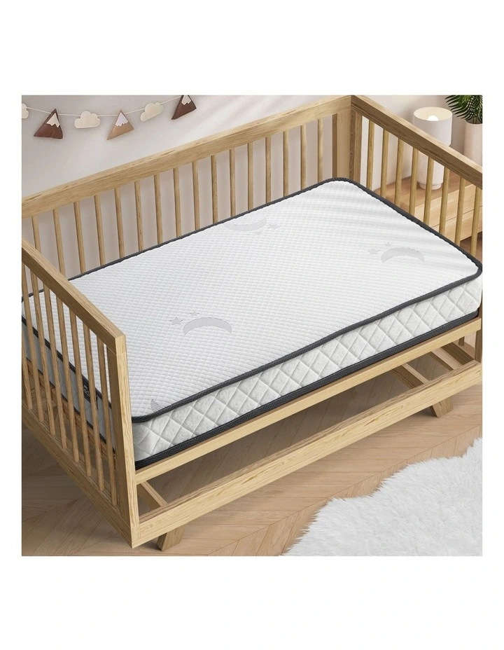 Bedra Baby Cot Mattress Reversible Toddler Bed Bonnel Spring Foam 13cm image 4