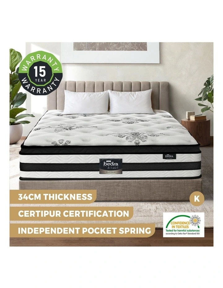 Bedra 34cm Cool Gel Foam Mattress - King image 4