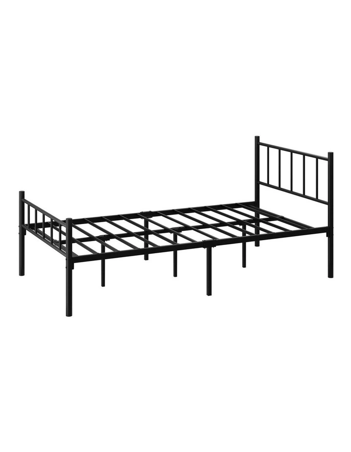 Oikiture Bed Frame King Single Metal Base Platform Foundation Black image 7