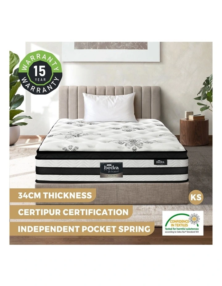 Bedra 34cm Cool Gel Foam Mattress - King Single image 4