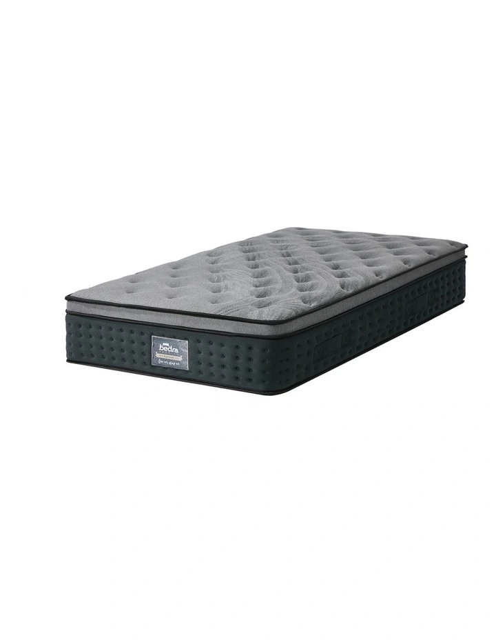 Bedra King Single Mattress Euro Top Spring Medium Firm Motion Isolation 34cm image 1