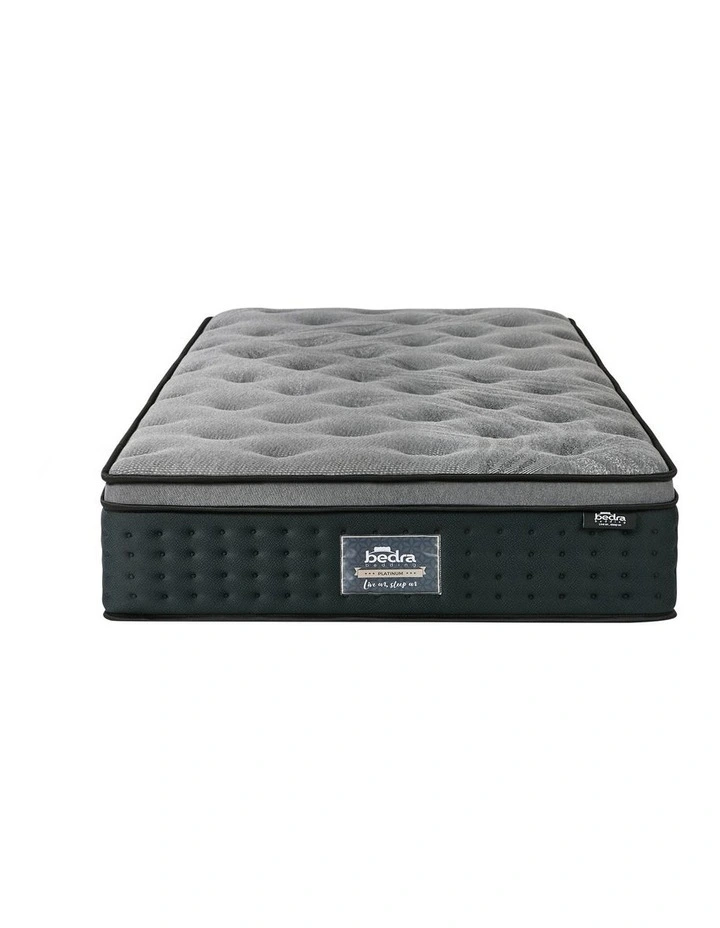 Bedra King Single Mattress Euro Top Spring Medium Firm Motion Isolation 34cm image 2