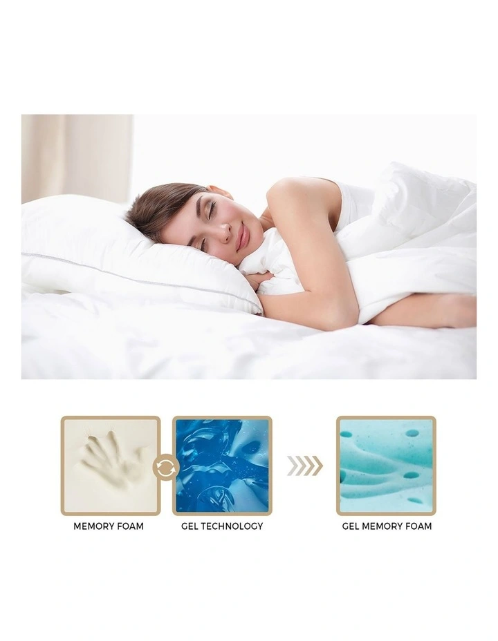 Bedra Double Mattress Cool Gel Foam Euro Top Bed 22cm image 7