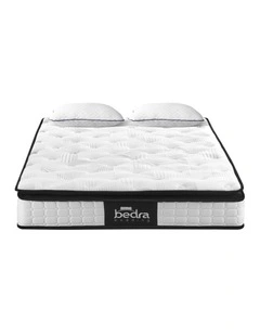 Bedra 22CM Double Mattress Cool Gel Foam Bonnell Spring with Pillows