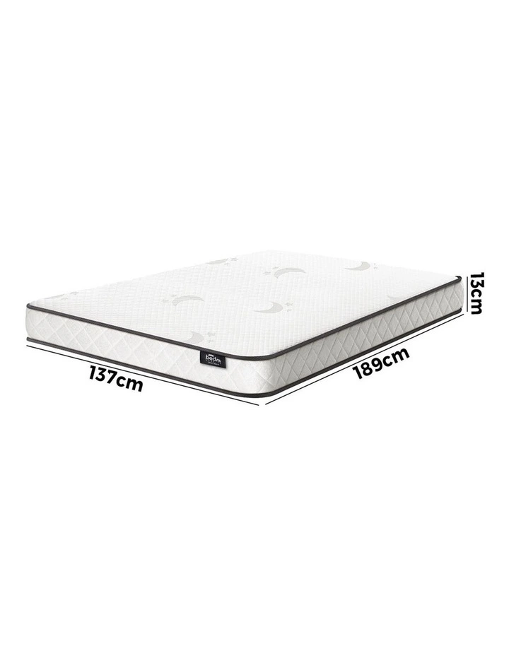 Bedra Double Mattress Tight Top Bed Bonnell Spring Foam 13CM image 3