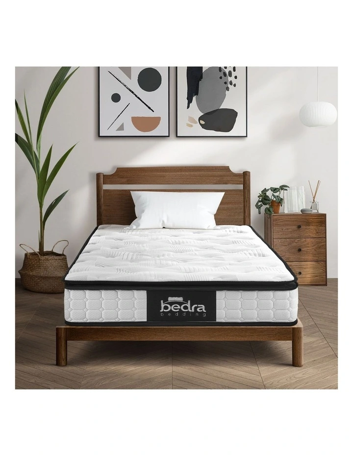 Bedra 22CM Single Mattress Cool Gel Foam Bonnell Spring with Pillow image 4