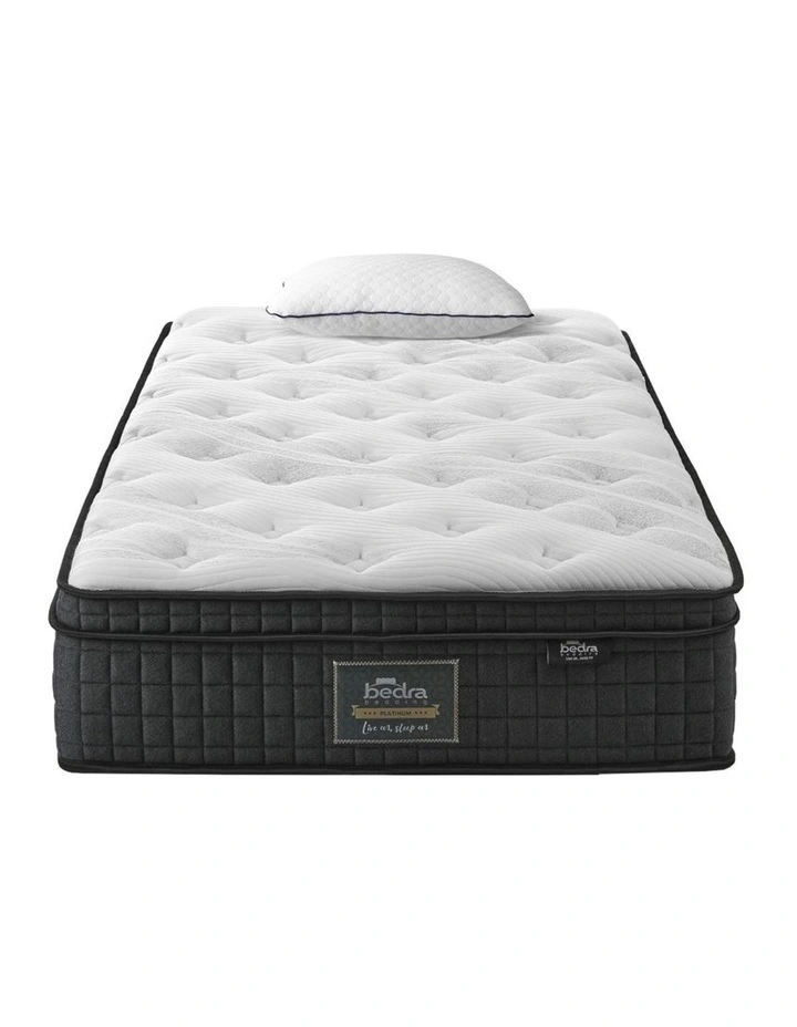 Bedra Single Mattress Cool Gel Foam Pocket Spring 34CM with Pillow image 1
