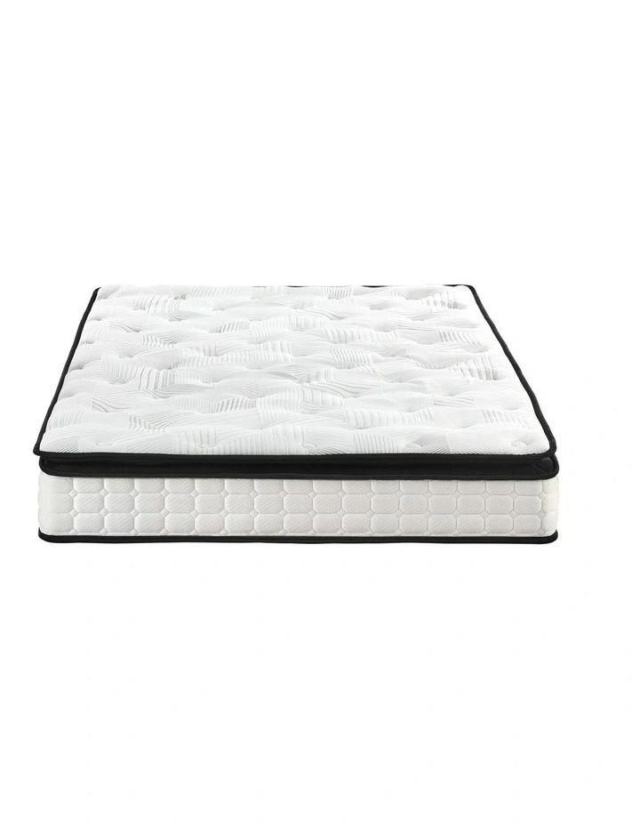 Bedra 22CM Queen Mattress Cool Gel Foam Bonnell Spring with Pillows image 2