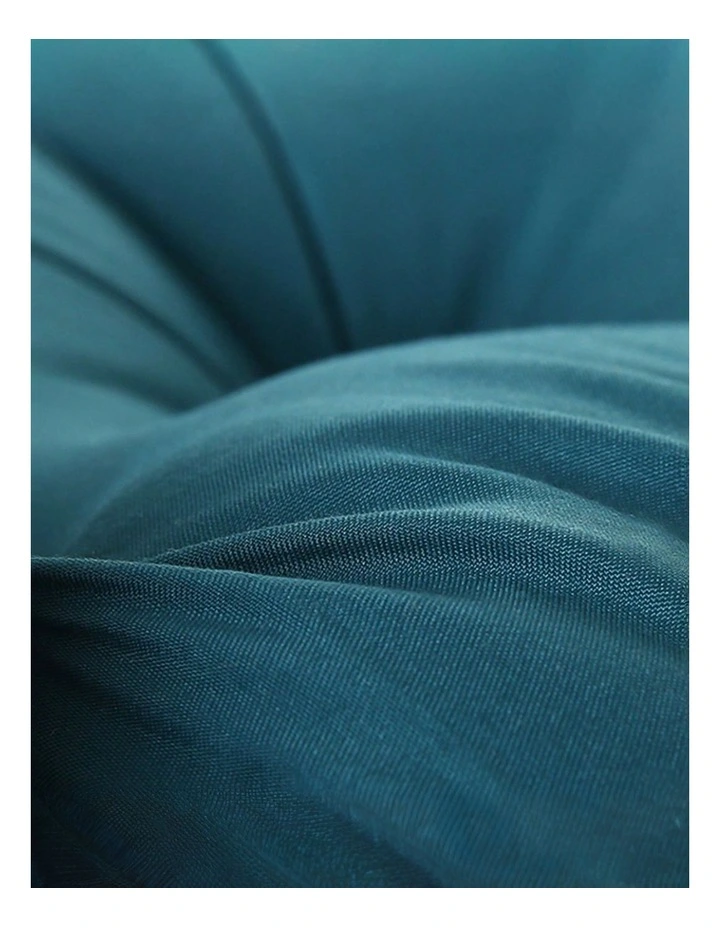 SOGA 2x150cm Crown Pillows Tufted Teal Headboard Cushion Set image 3